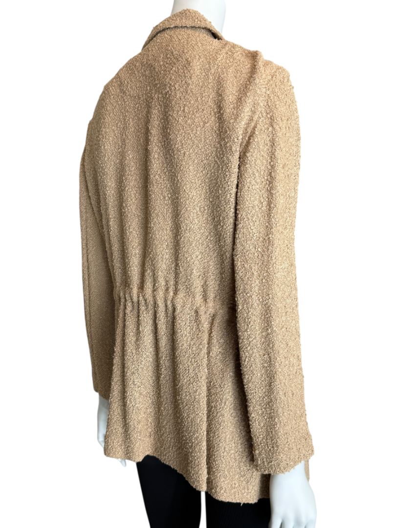 Akris Beige Bouclé Utility Jacket – Size 8
