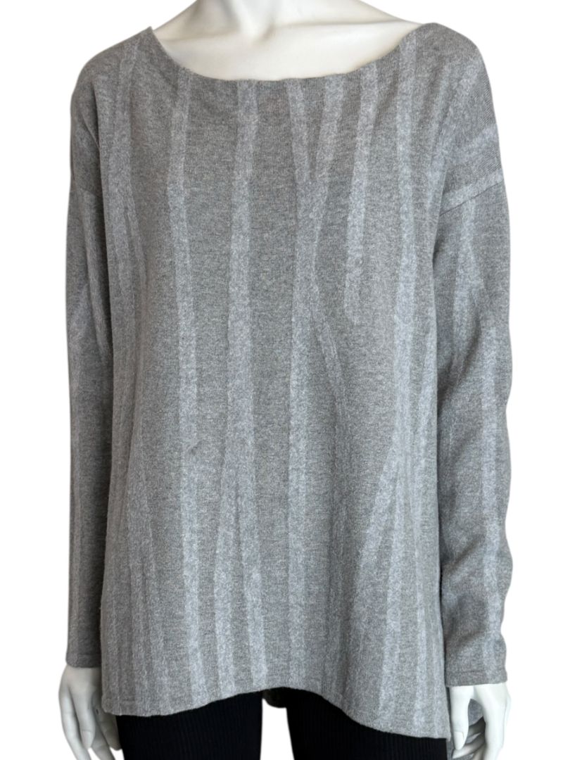 Donna Donna Karan Gray Wool-Blend Oversized Sweater – Size S