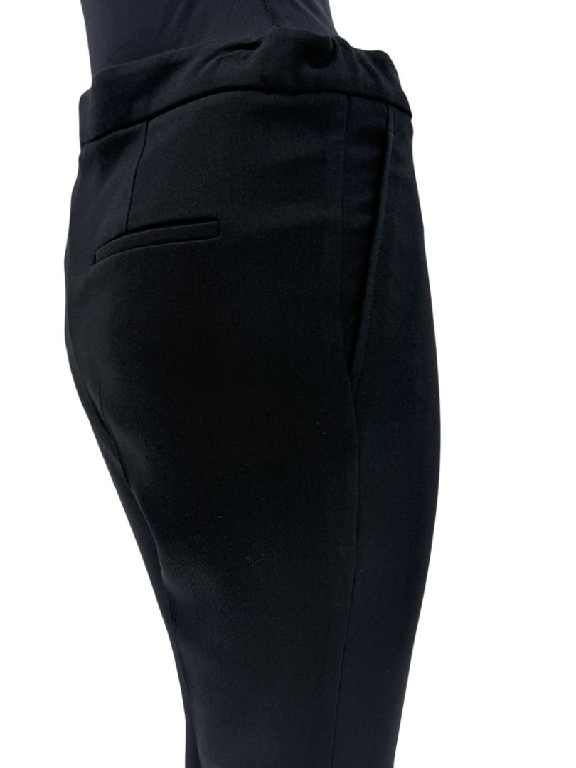 Brunello Cucinelli Black Wool-Blend Split-Hem Tailored Trousers - Size US 8 / IT 44