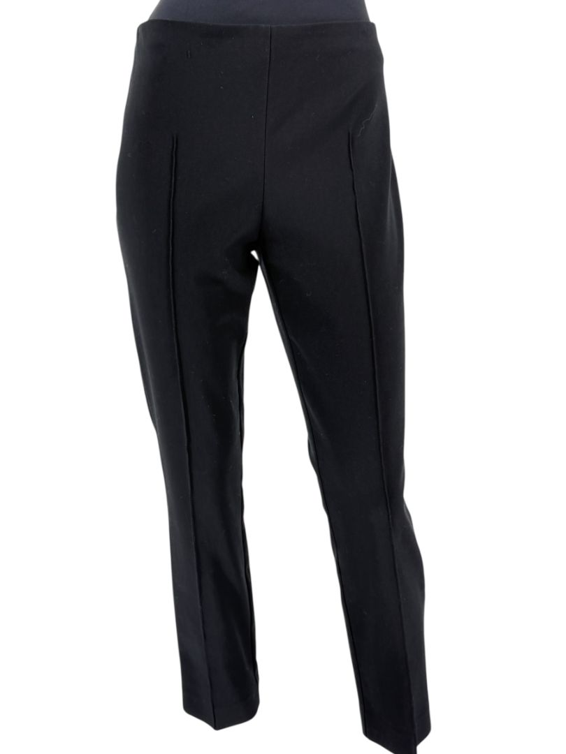 The Row Black Slim Ankle Pants with Side Zip – Size 10