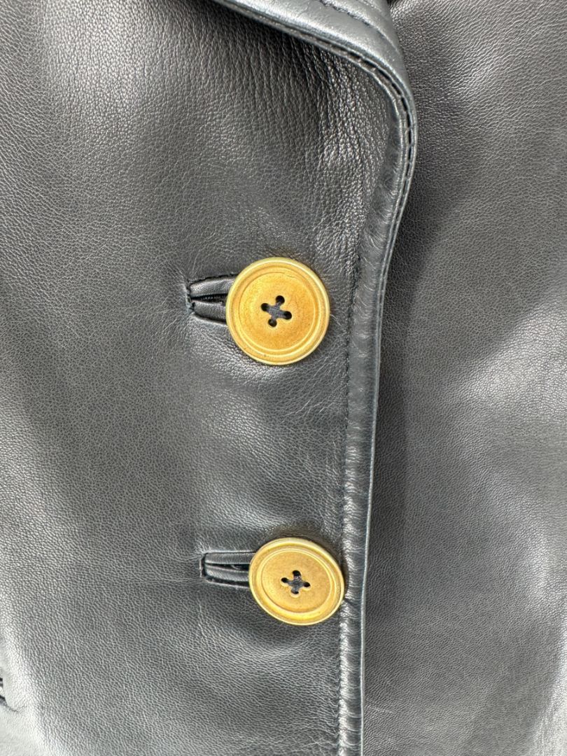 David Rodriguez Black Lambskin Leather Jacket – Pristine New With Tags