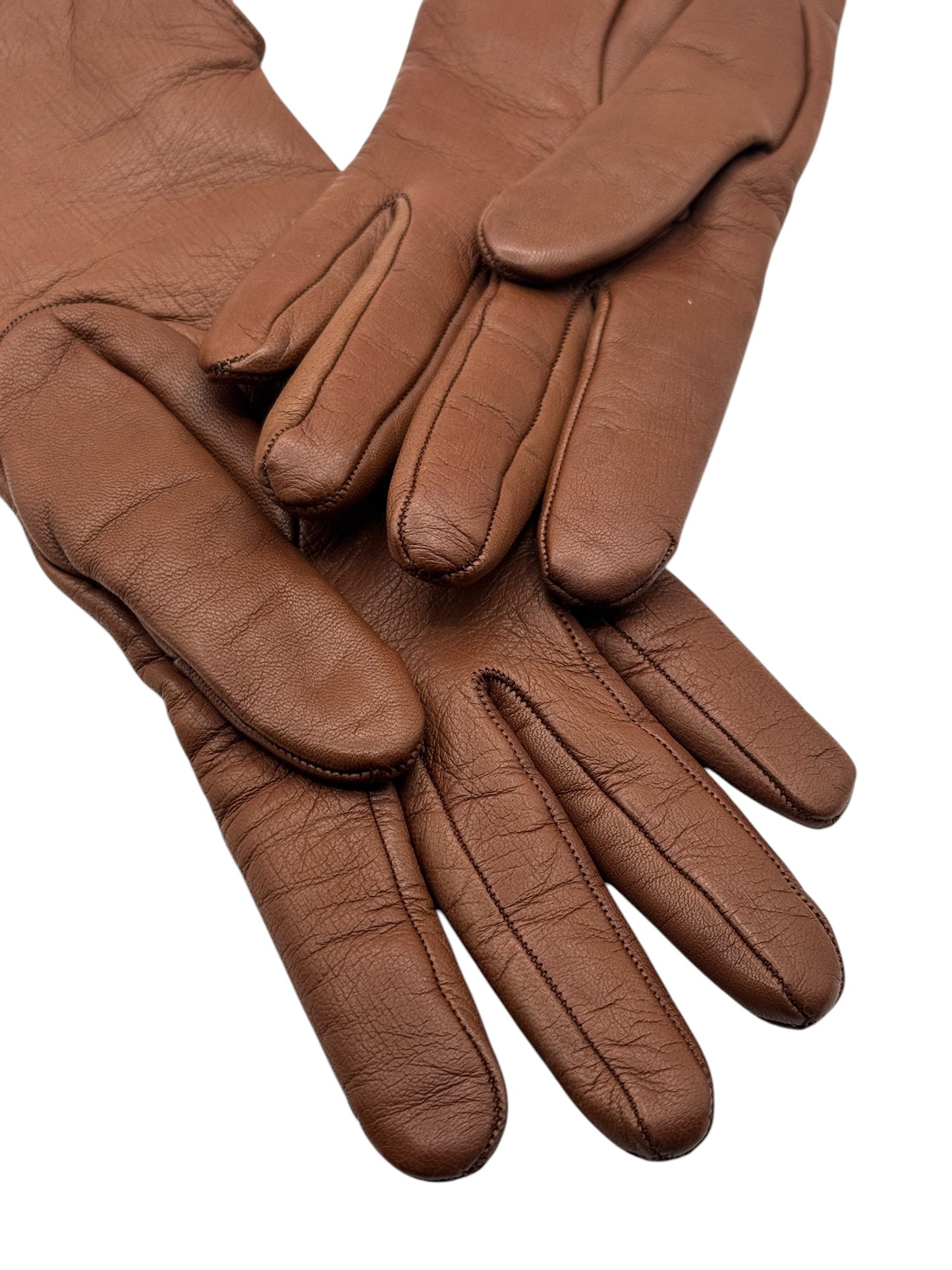 Loro Piana "Max" Gloves - Caramel - Size M