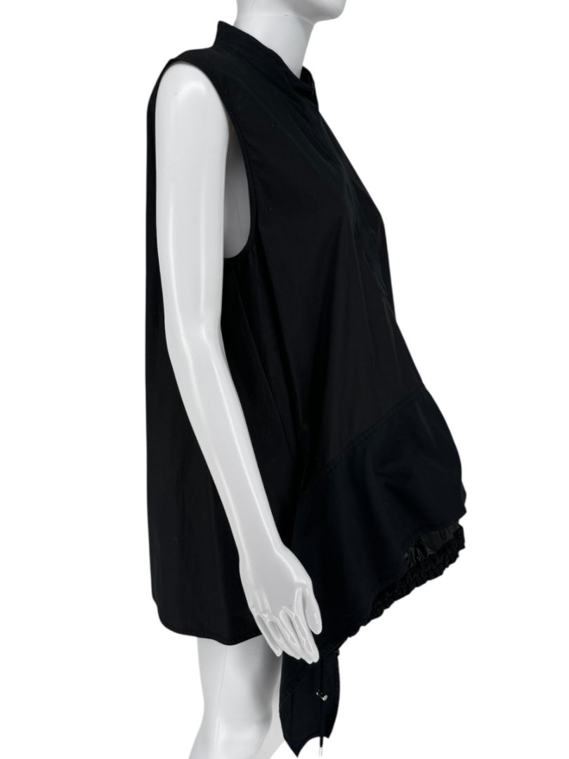 Paco Rabanne Sleeveless High-Low Cinch Hem Shirt - Size 40 FR