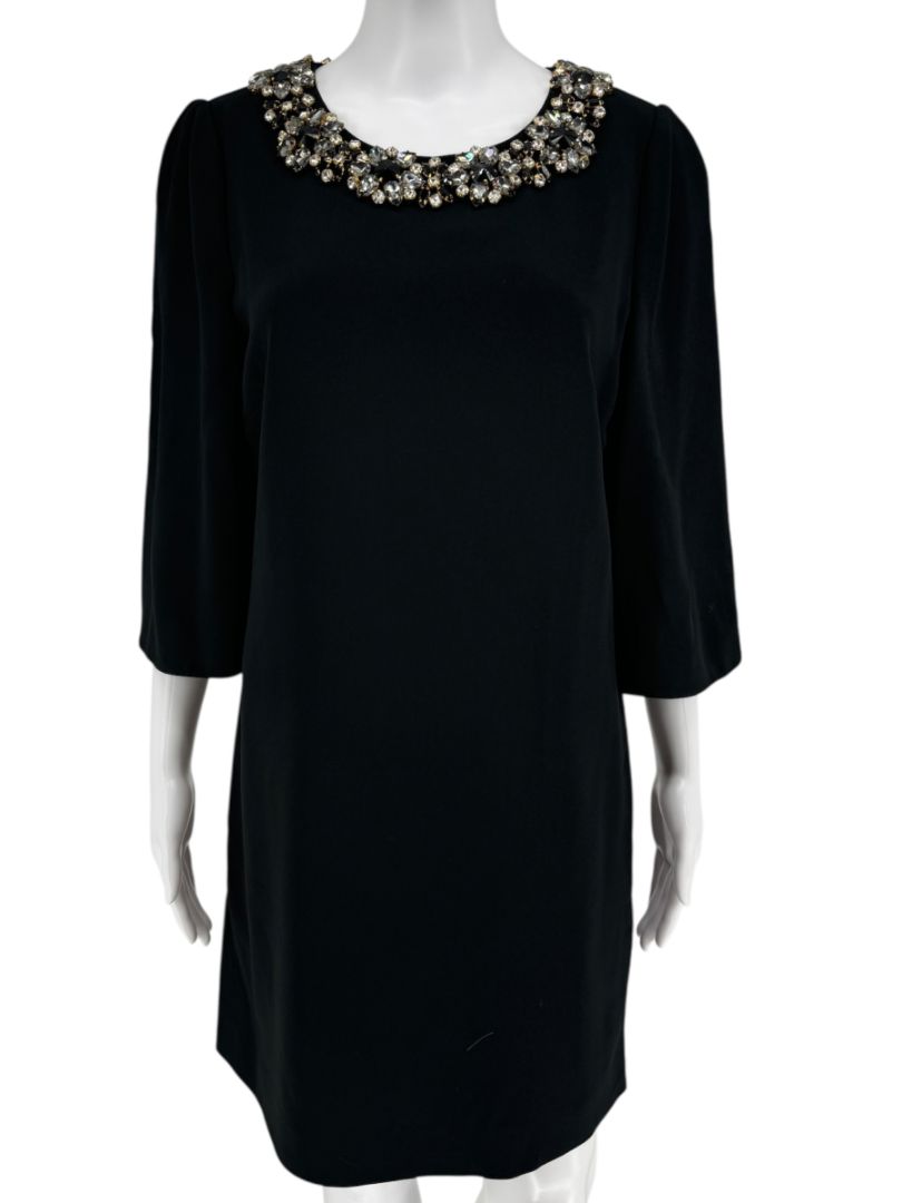 Dolce & Gabbana Embellished Collar Shift Dress - Size 10