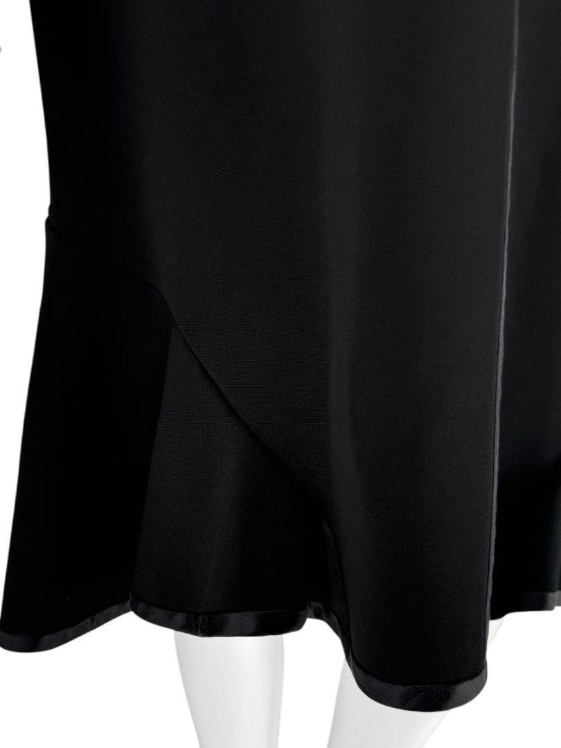 Givenchy Fluted Hem Satin-Trim Dress - Size 44