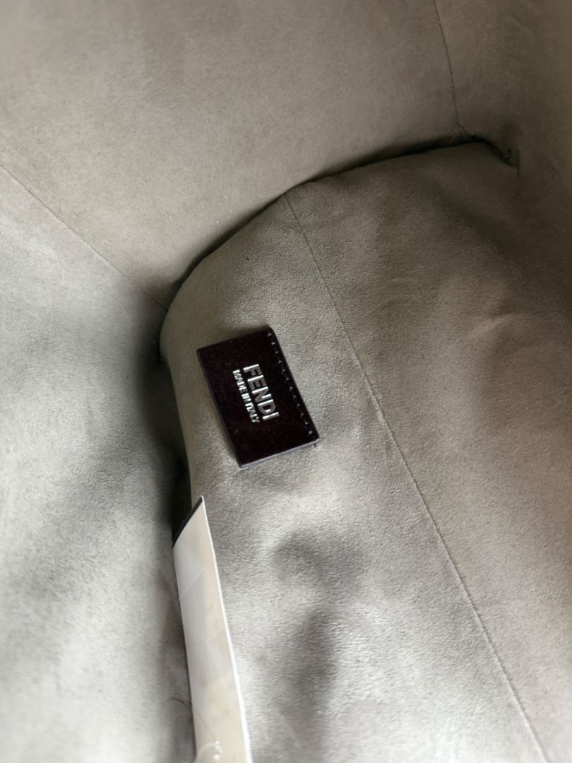 Fendi Pink/Silver Grained Leather 3Jours Large Shopper Tote Bag