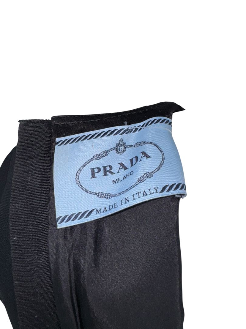 Prada Embellished Drop-Waist Mini Dress in Black – Size IT 44 (US 8)