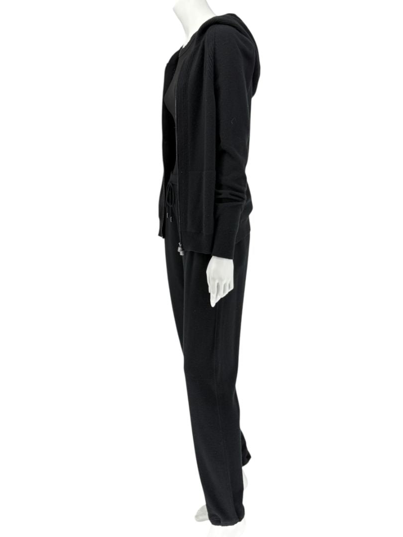 Loro Piana Black Baby Cashmere Lounge Set – Size 44 (Fits Like M/L)