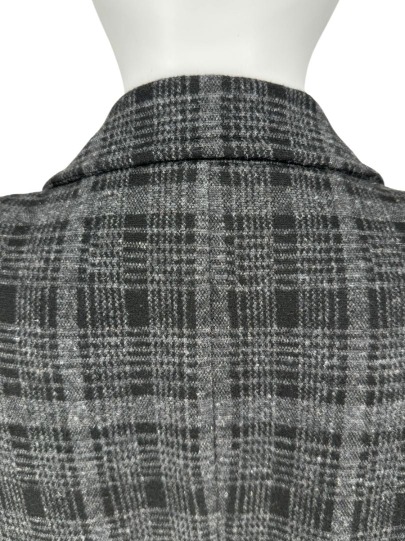A-K-R-I-S Punto Charcoal Glen Plaid Blazer & Pants Set – Size 10