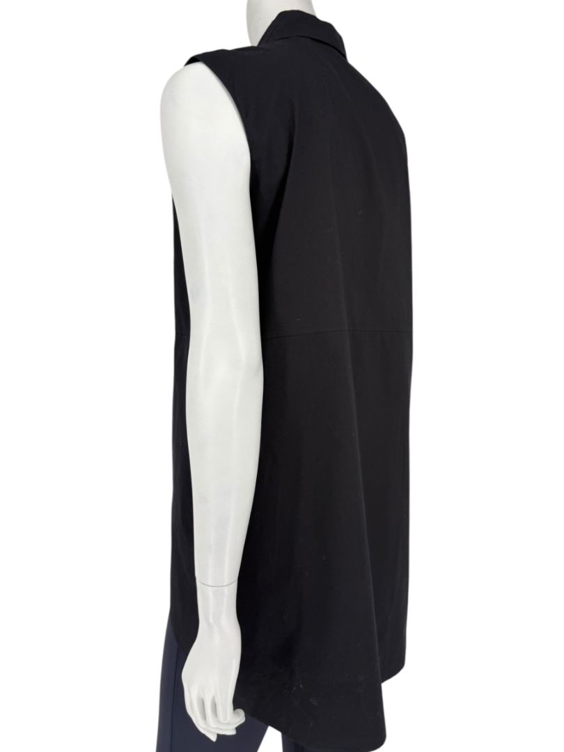 Marni Black Cotton Sleeveless Button-Front Shirt – Size IT 42