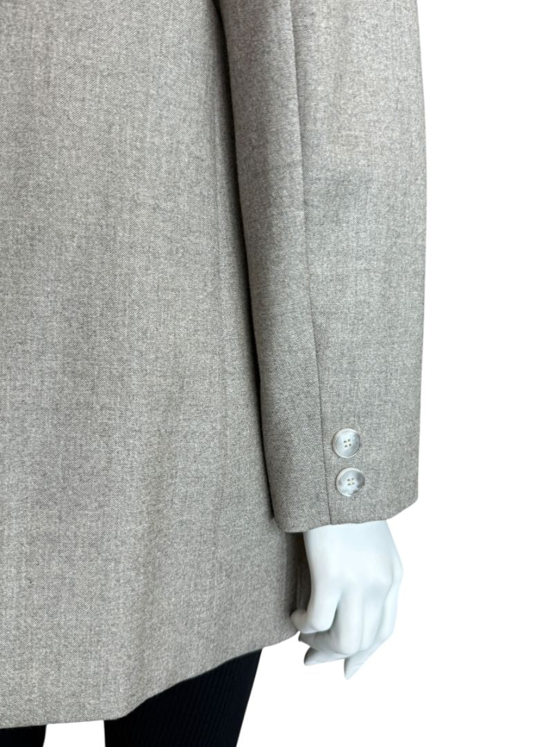 Stella McCartney Grey Wool Structured Blazer – Size IT 40
