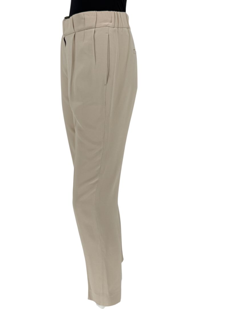 Brunello Cucinelli Beige Cropped Trousers - IT 44