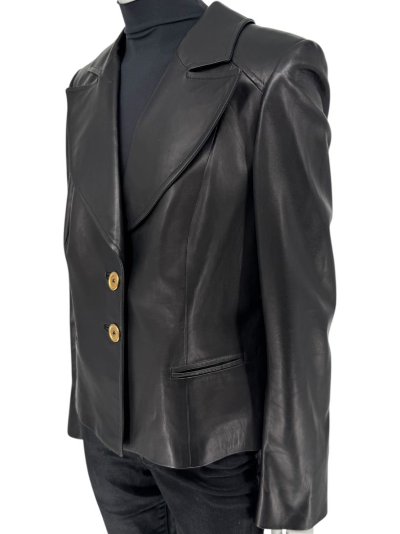 David Rodriguez Black Lambskin Leather Jacket – Pristine New With Tags
