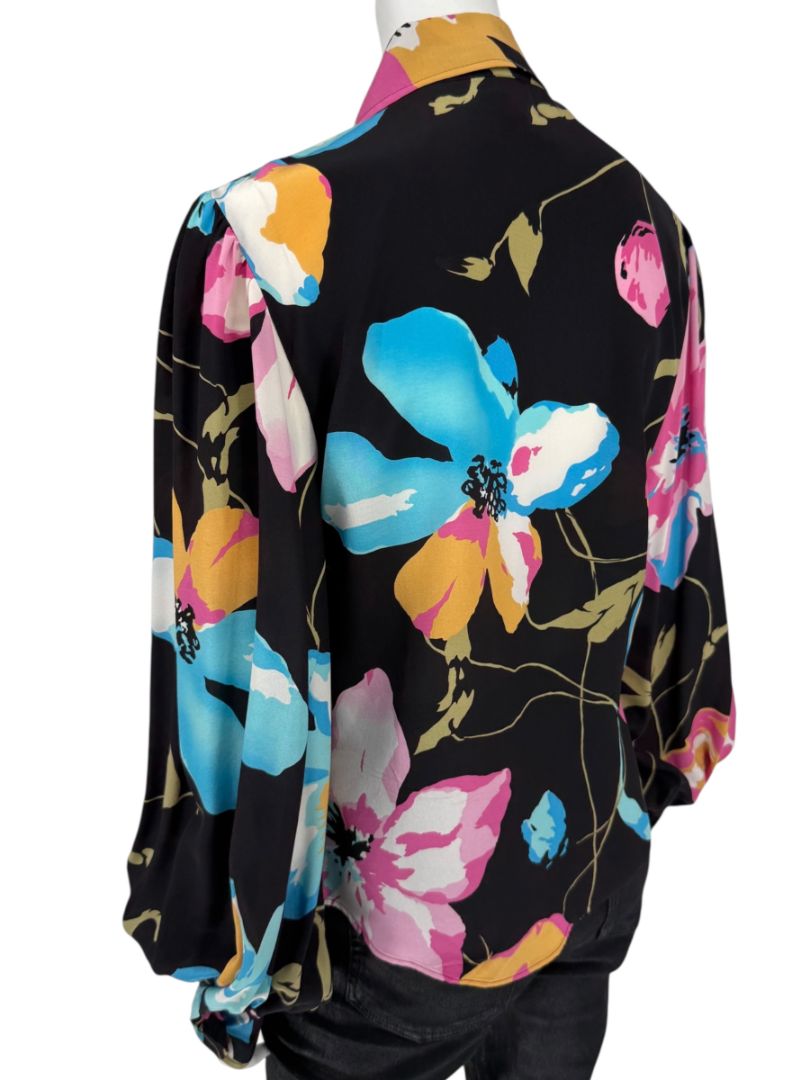 Dolce & Gabbana D&G Floral Silk Blouse – Size IT 48 / FR 44 / US 12