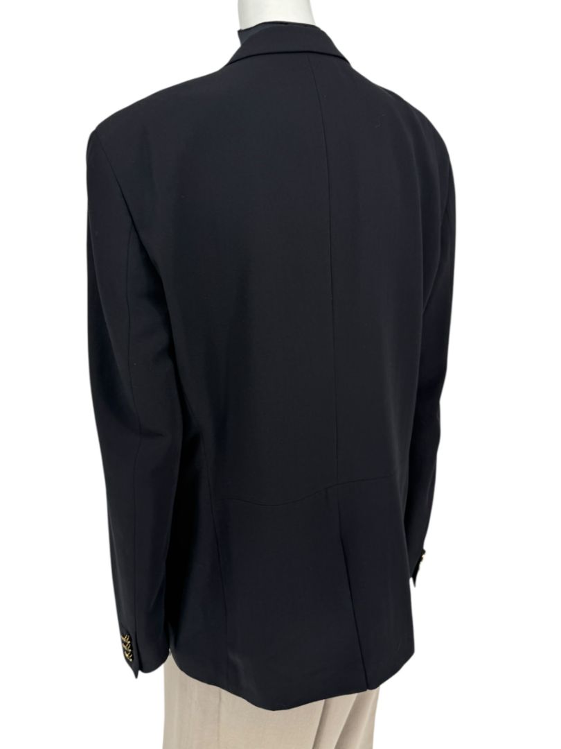 Versace Jeans Couture Black Wool Blend Blazer – Size IT 50 (US 40)