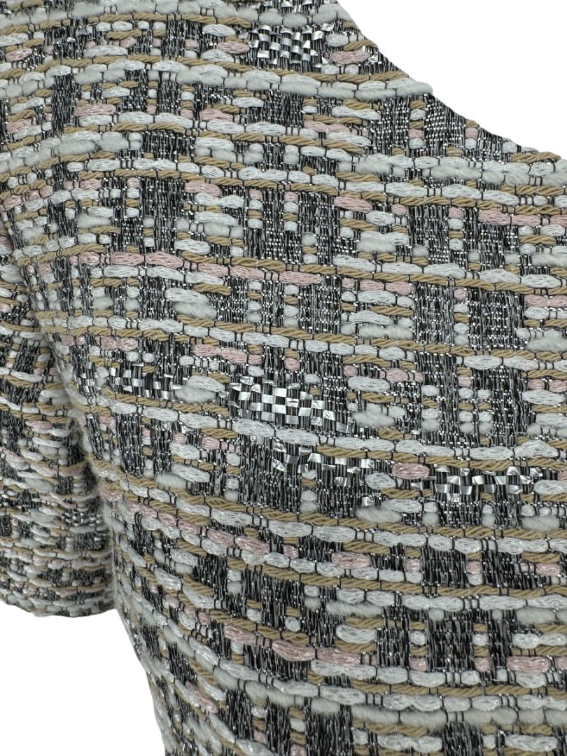 Pamella Roland Metallic Tweed Sheath Dress