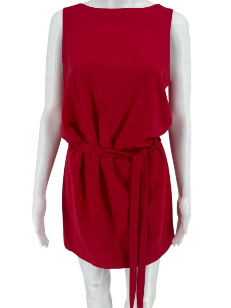 Moschino Cheap and Chic Red Drape-Back Mini Dress – Size 8 (IT 42)