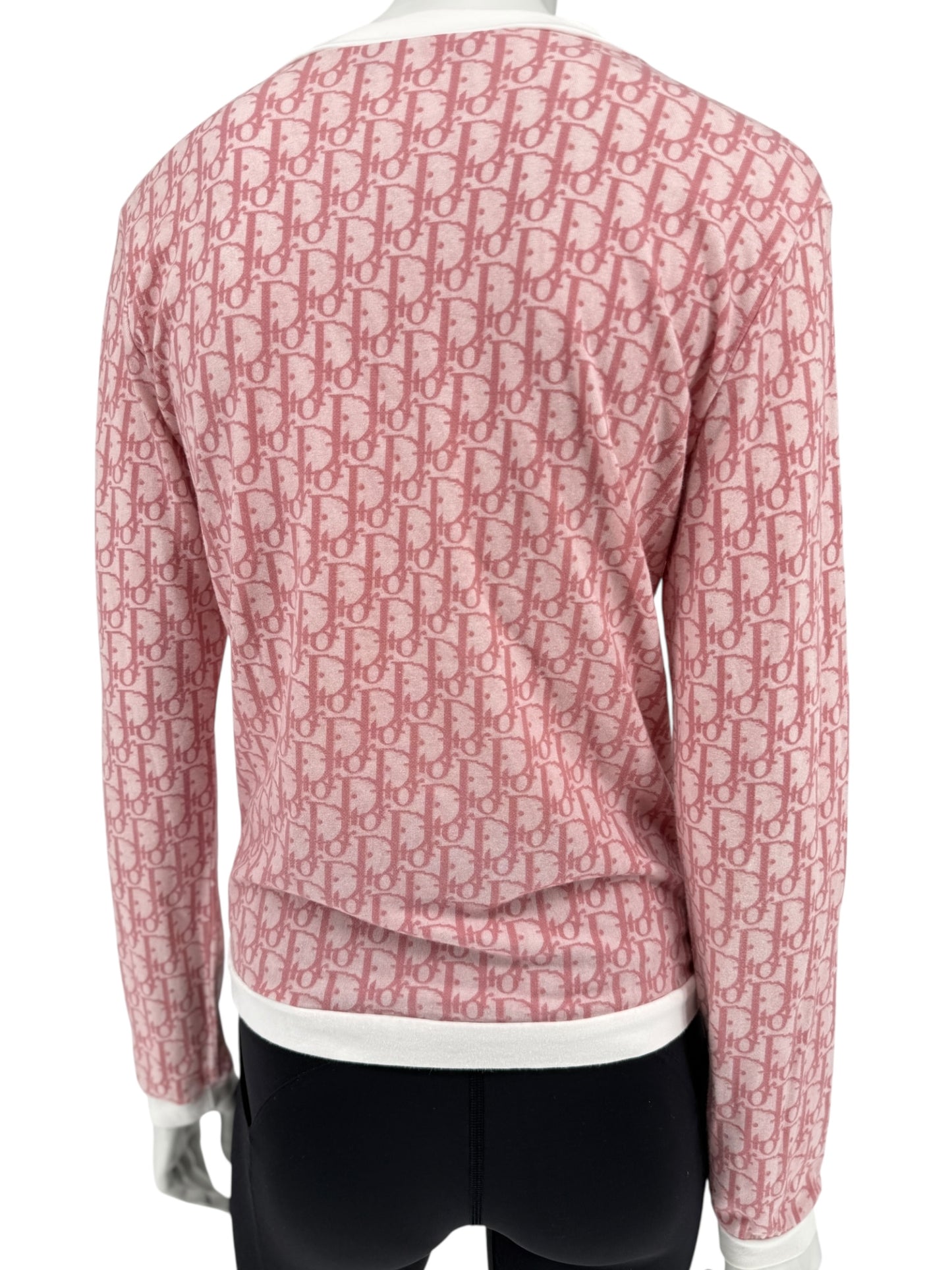 Christian Dior by John Galliano Diorissimo V-Neck Long Sleeve Shirt – Size FR 44