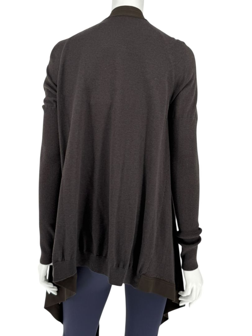 Givenchy Soft Black/Charcoal Drape Cardigan – Size S
