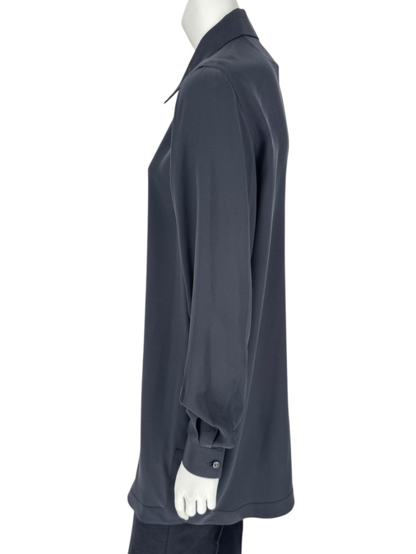 Givenchy Black Silk Tunic Shirt Dress – Size FR 42 (Fits Like M/L)