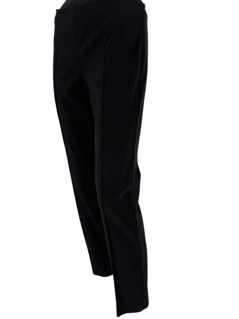 The Row Black Slim Ankle Pants with Side Zip – Size 10