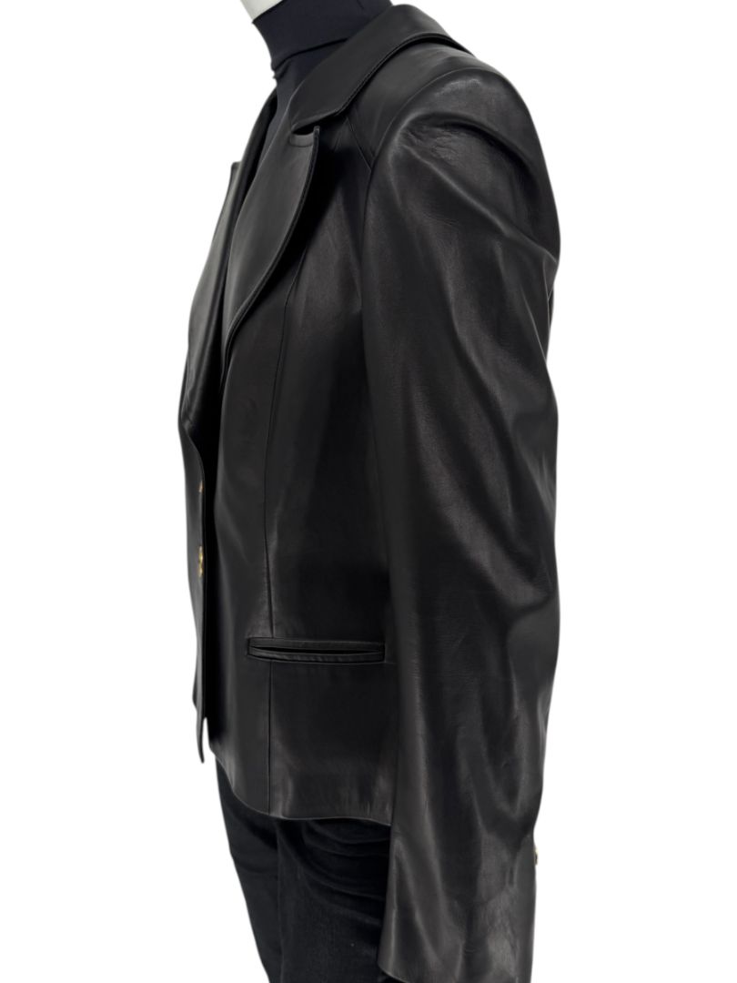David Rodriguez Black Lambskin Leather Jacket – Pristine New With Tags