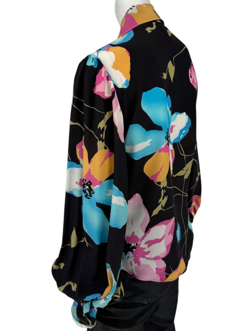 Dolce & Gabbana D&G Floral Silk Blouse – Size IT 48 / FR 44 / US 12