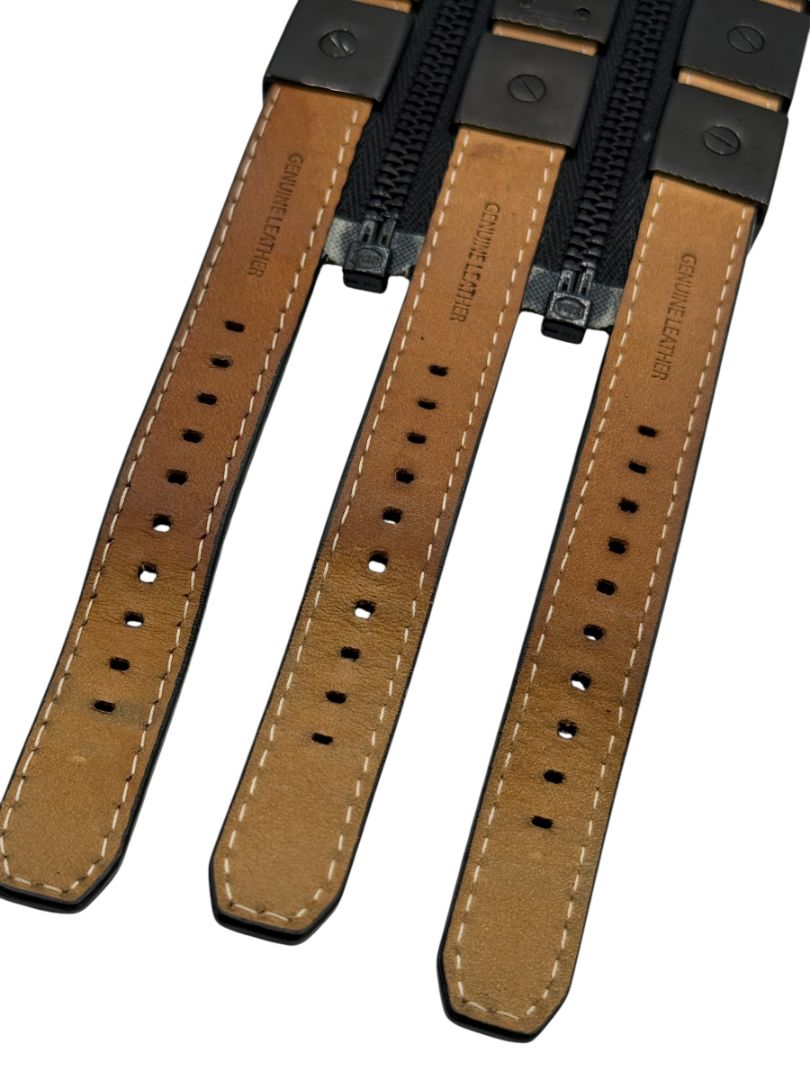 Karl Lagerfeld Black Zip Triple Strap Watch – Model KL2001