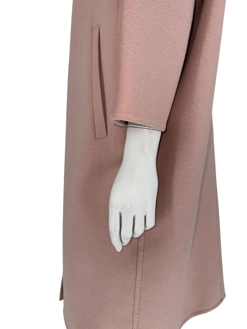 Prada Blush Pink Alpaca-Blend Cocoon Coat – Size IT 36