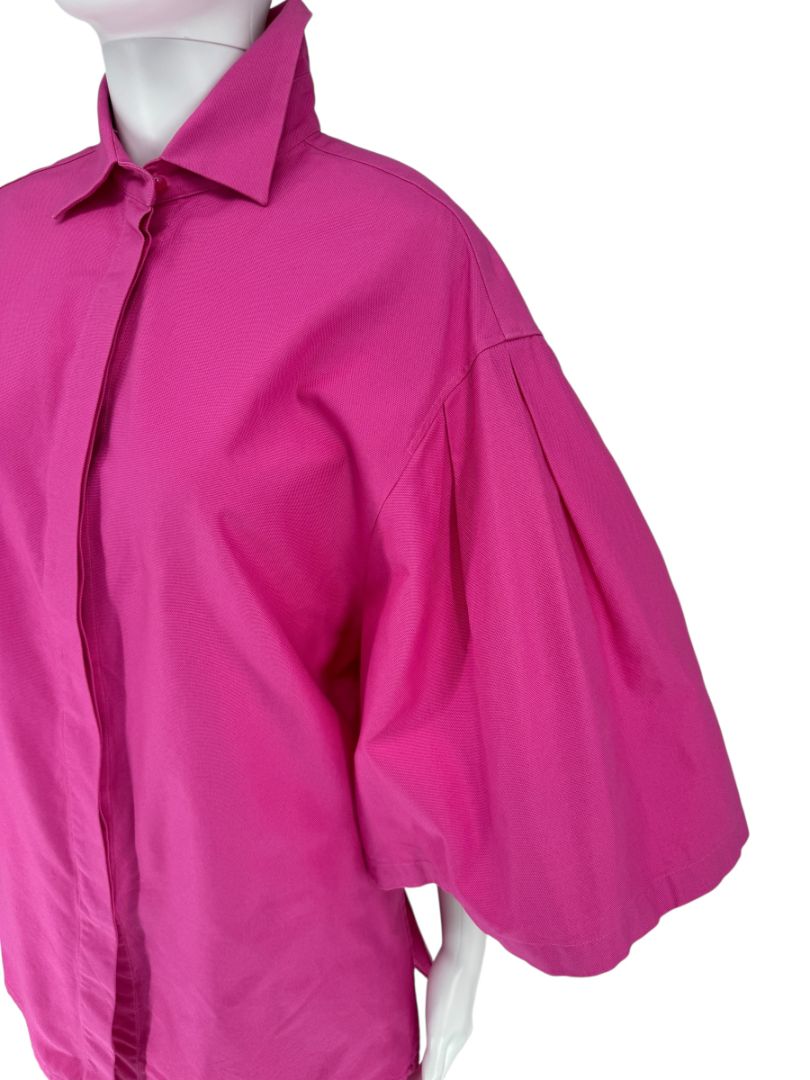 Max Mara Pink Cotton Top & Viscose Pant Set – Size Top 6 / Pants 12