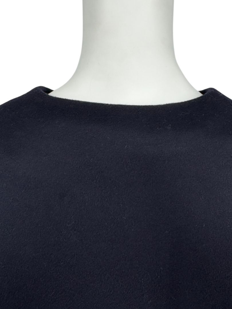 Valentino Navy Wool-Cashmere Kimono Sleeve Jacket – Size IT 40