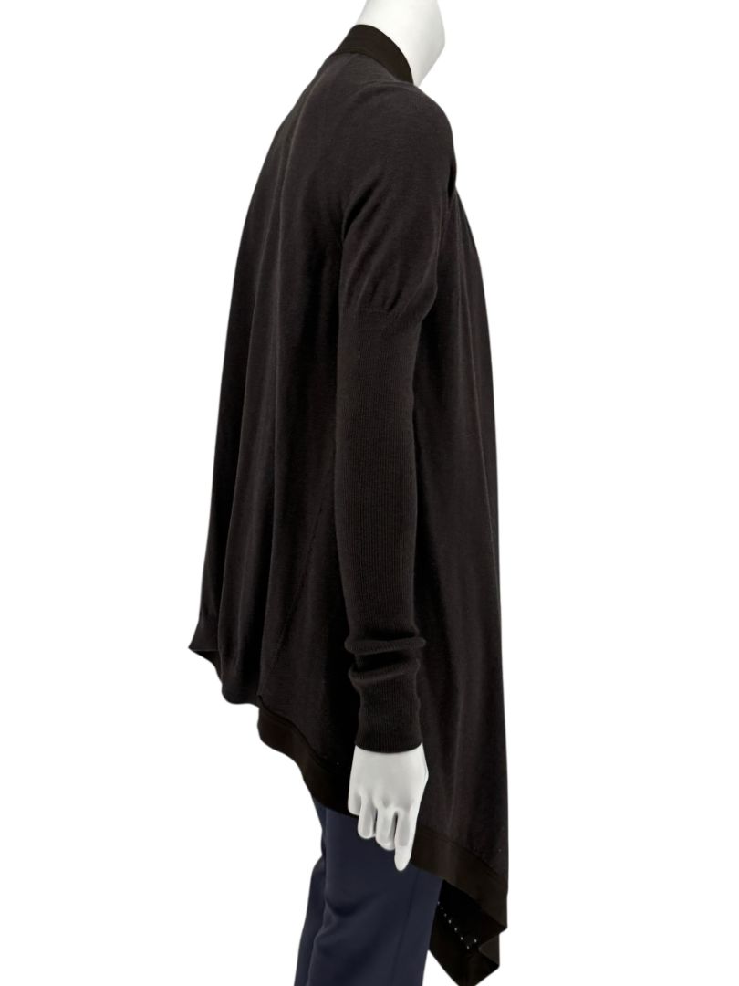 Givenchy Soft Black/Charcoal Drape Cardigan – Size S