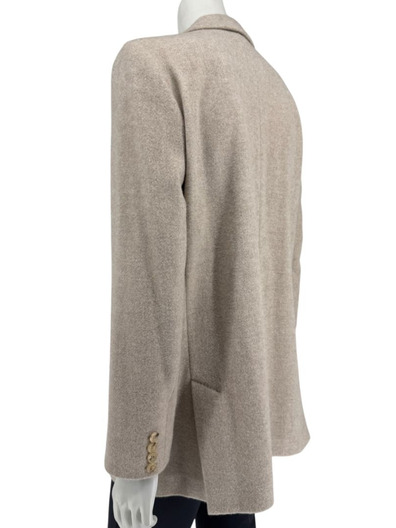Max Mara Bronze-Gold Wool-Blend Blazer – Size IT 44
