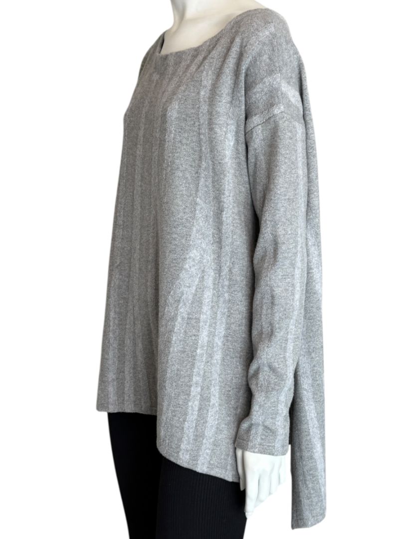 Donna Donna Karan Gray Wool-Blend Oversized Sweater – Size S