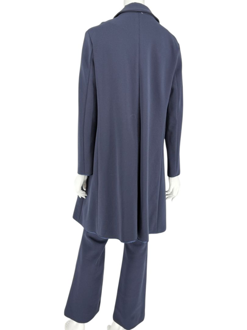 Pamella Roland Navy Pantsuit with Longline Jacket – Large
