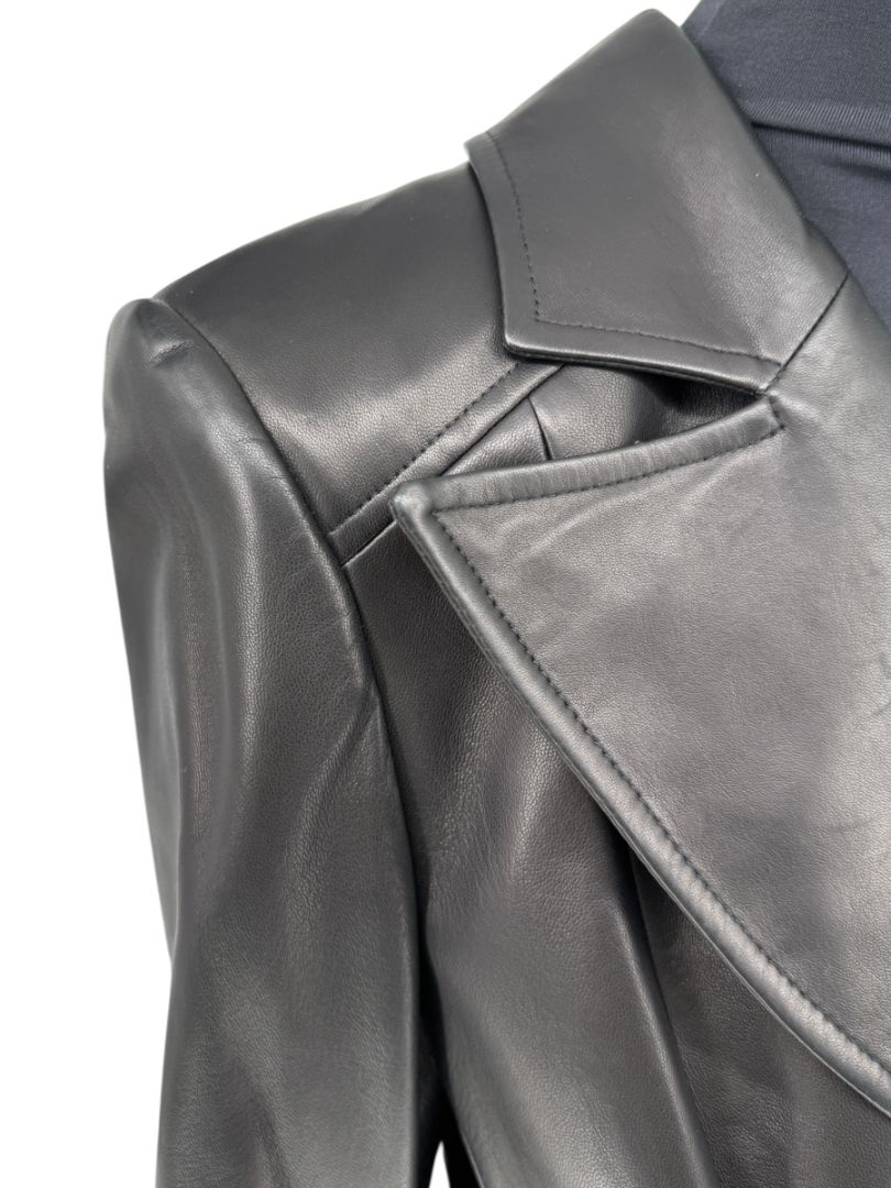 David Rodriguez Black Lambskin Leather Jacket – Pristine New With Tags