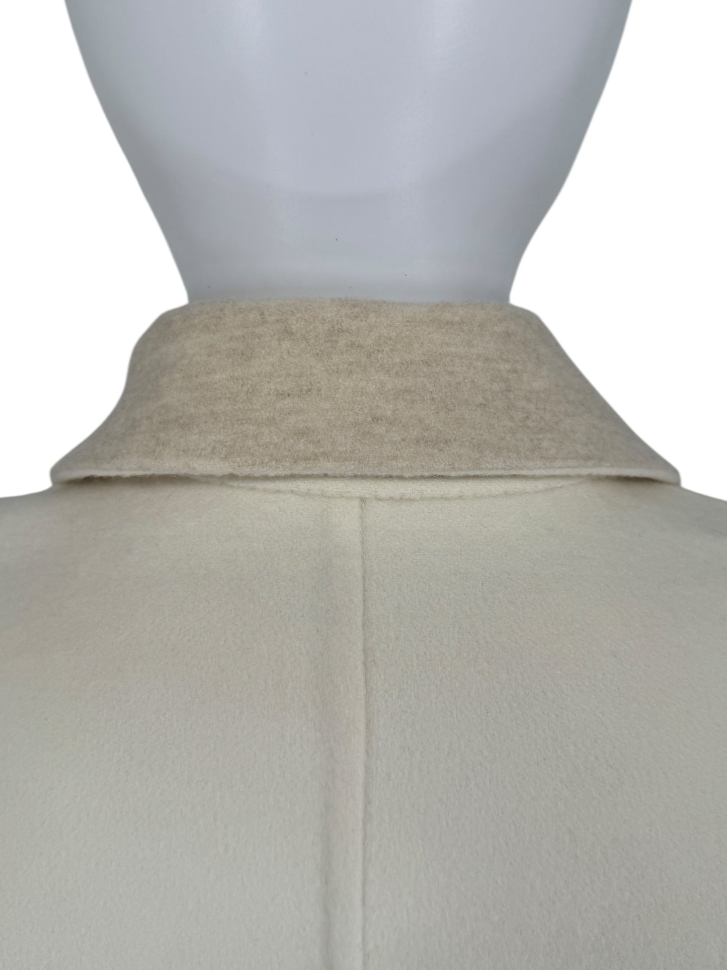 Brunello Cucinelli Reversible Cashmere Coat with Monili Detail - Size 4