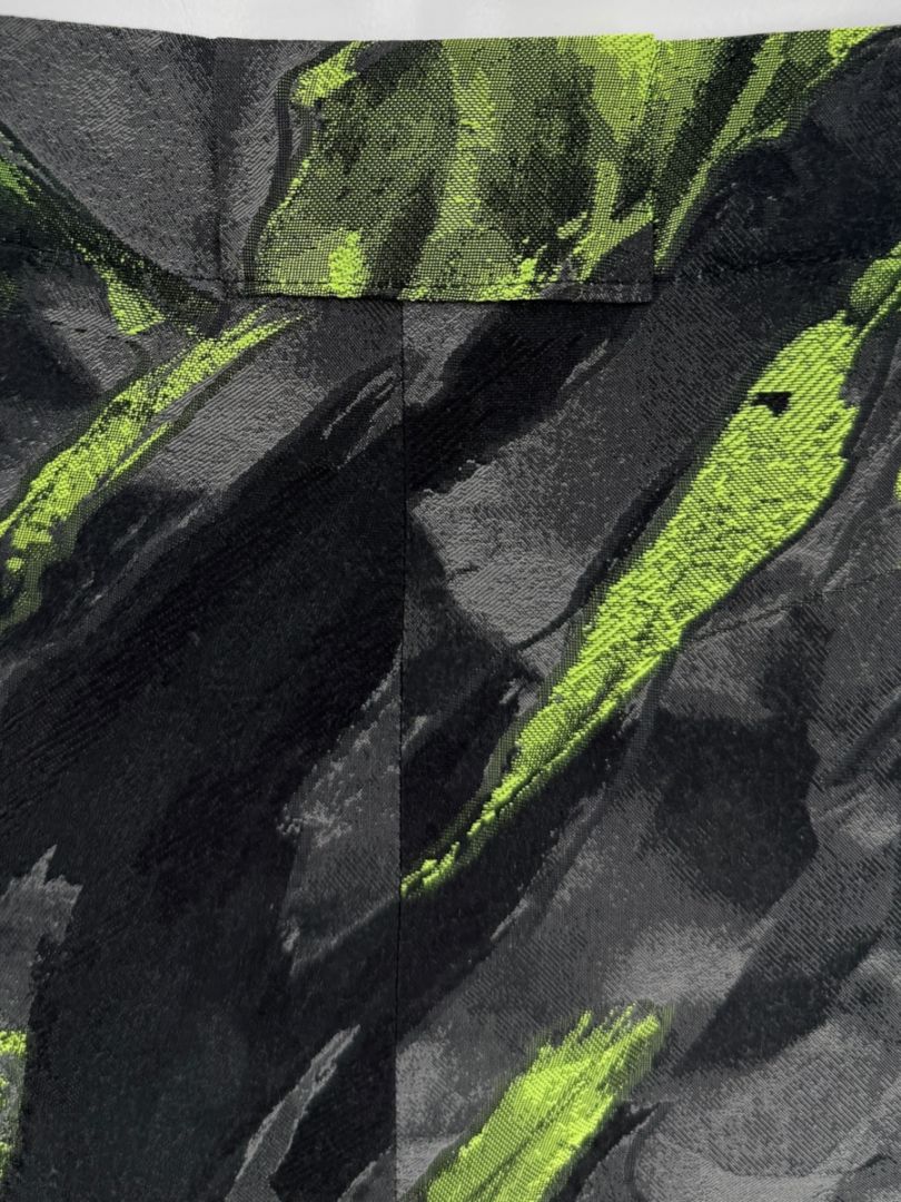 Lafayette 148 New York Green & Black Abstract Bubble Skirt – Size 8
