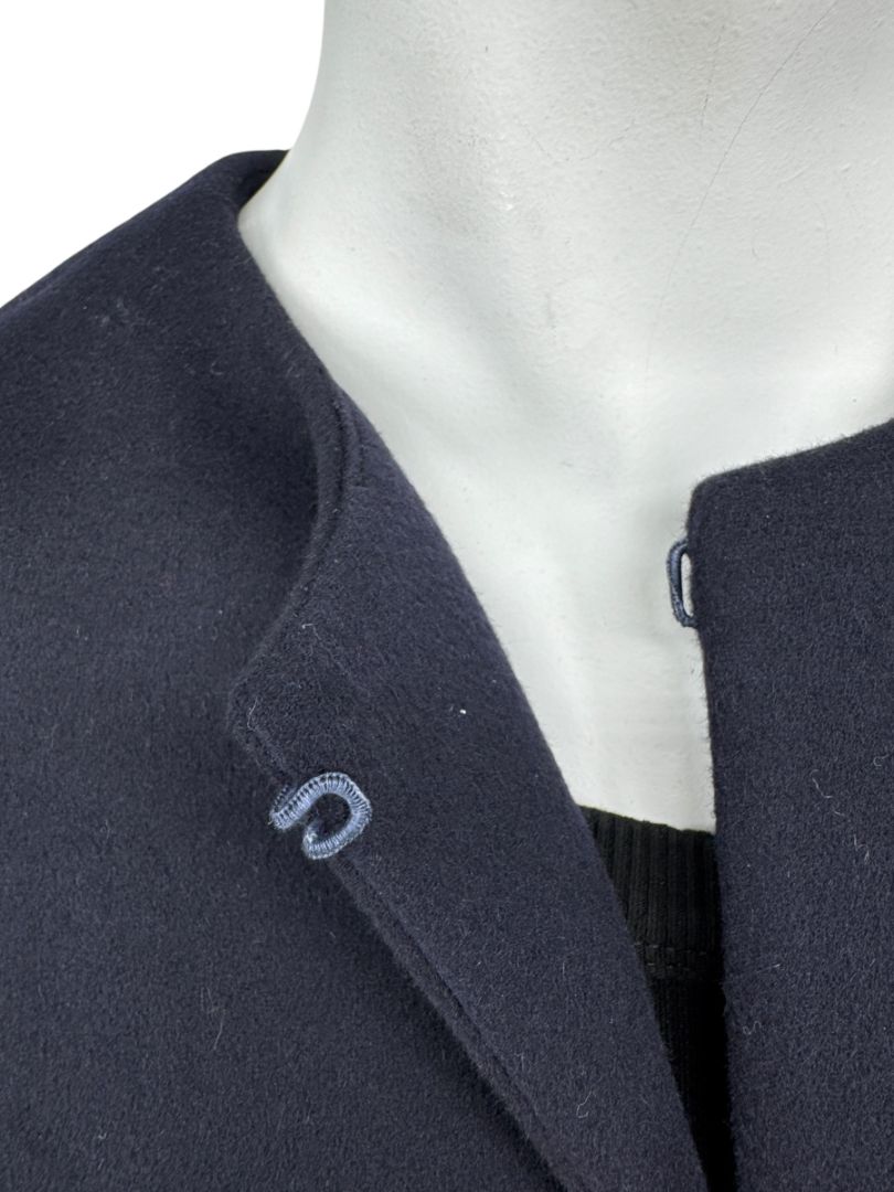 Valentino Navy Wool-Cashmere Kimono Sleeve Jacket – Size IT 40