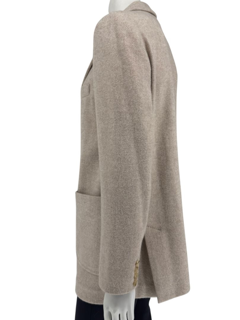 Max Mara Bronze-Gold Wool-Blend Blazer – Size IT 44