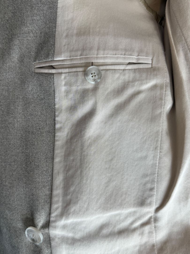 Stella McCartney Grey Wool Structured Blazer – Size IT 40