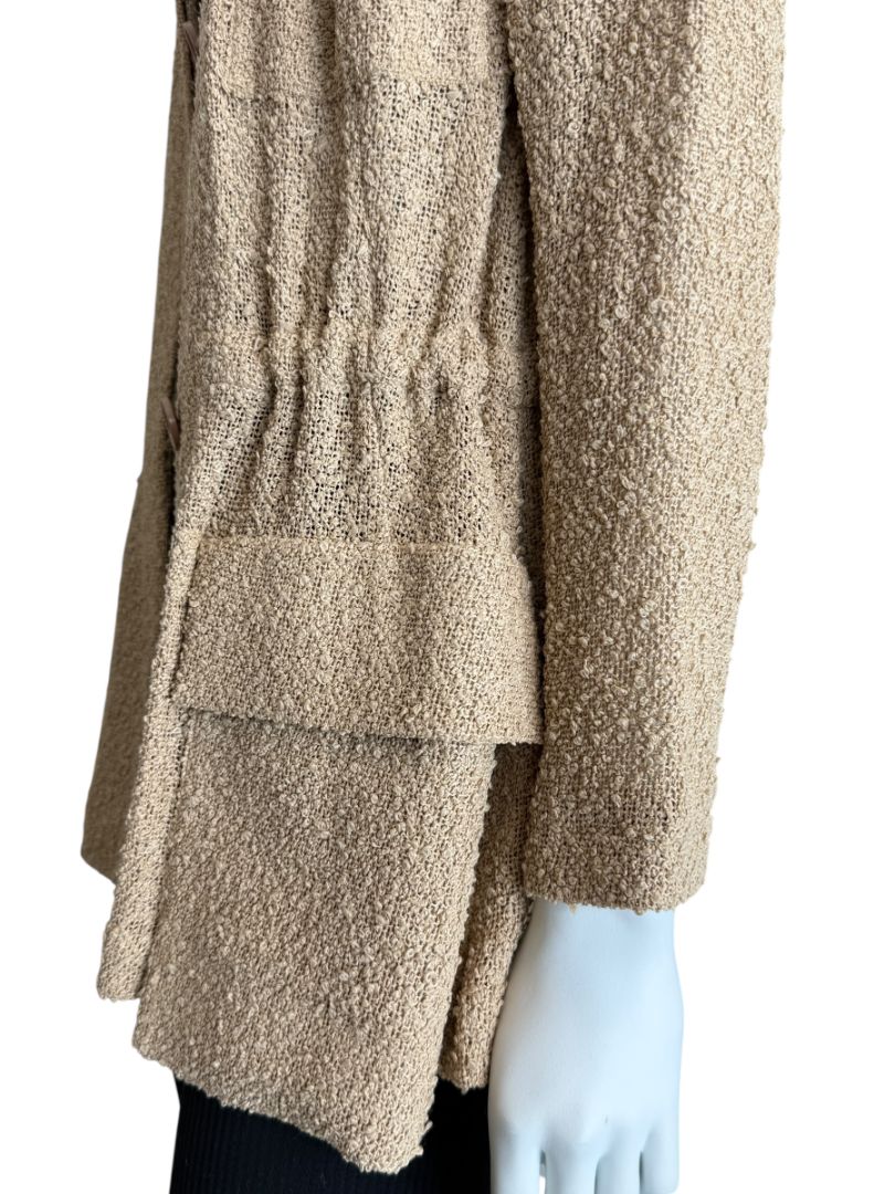 Akris Beige Bouclé Utility Jacket – Size 8