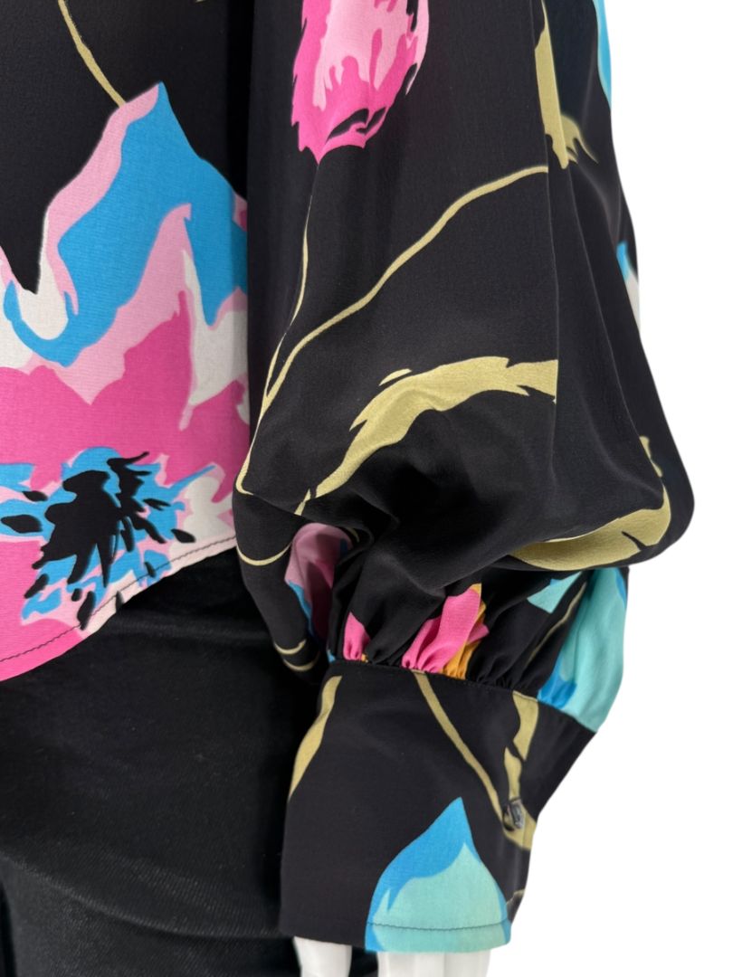 Dolce & Gabbana D&G Floral Silk Blouse – Size IT 48 / FR 44 / US 12