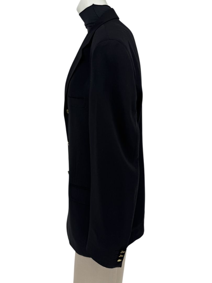 Versace Jeans Couture Black Wool Blend Blazer – Size IT 50 (US 40)