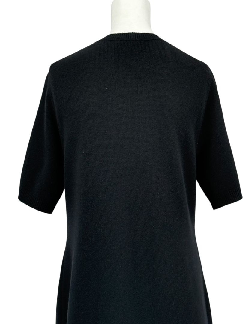 Louis Vuitton Black Cashmere Sweater Dress with Hardware Detail – Size L