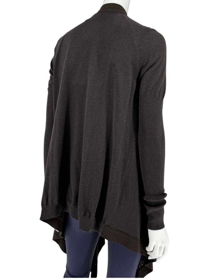 Givenchy Soft Black/Charcoal Drape Cardigan – Size S