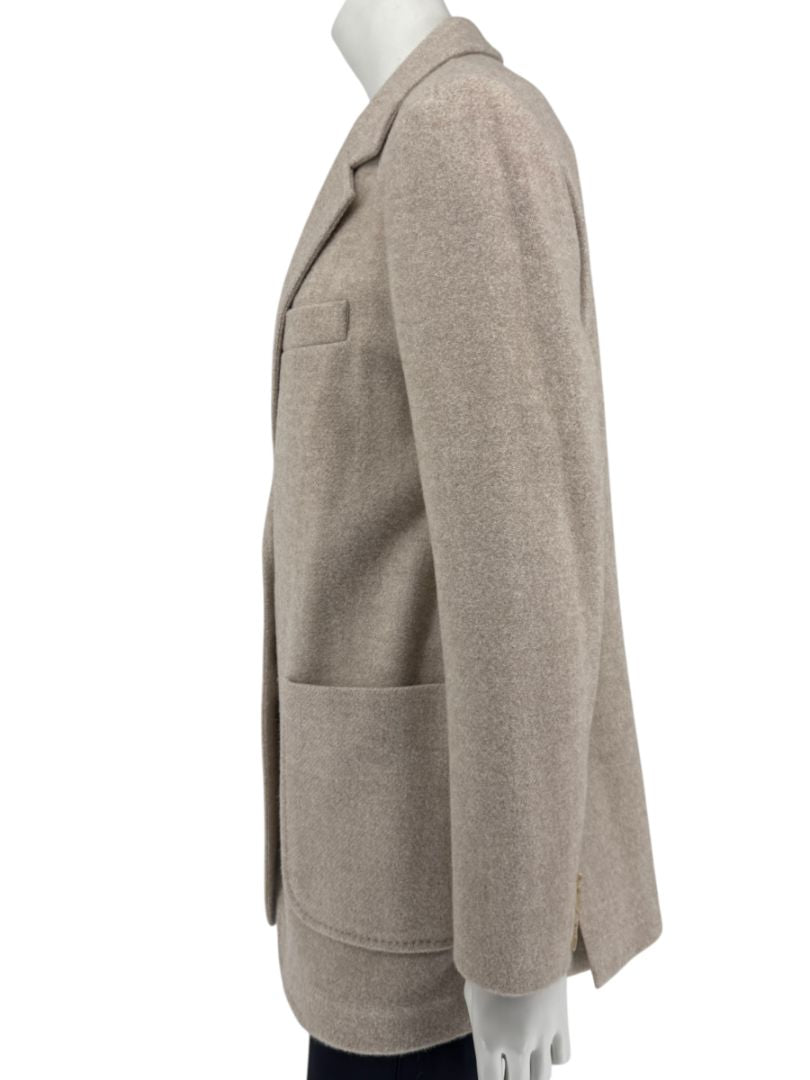 Max Mara Bronze-Gold Wool-Blend Blazer – Size IT 44