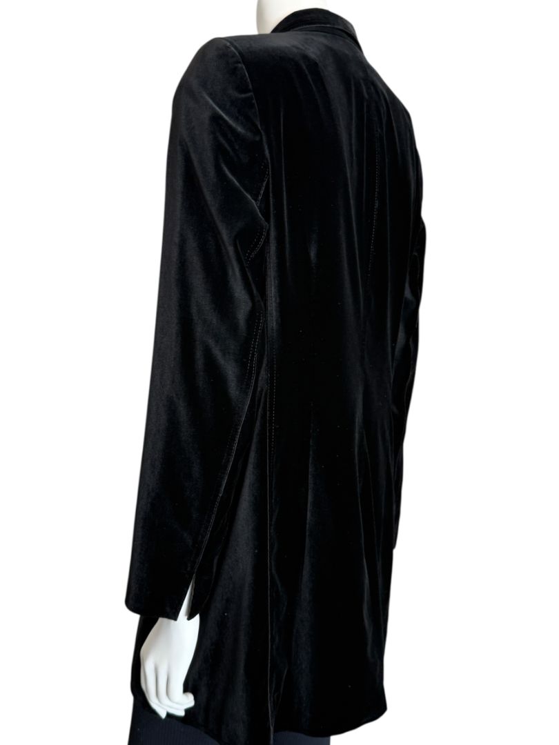 Akris Punto Black Velvet Single-Breasted Blazer – Size 10