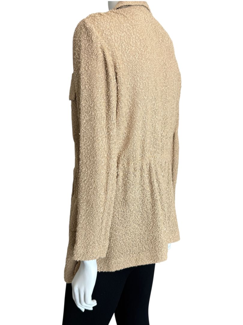 Akris Beige Bouclé Utility Jacket – Size 8