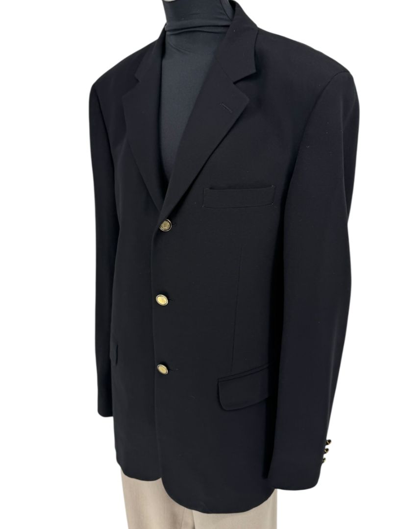 Versace Jeans Couture Black Wool Blend Blazer – Size IT 50 (US 40)